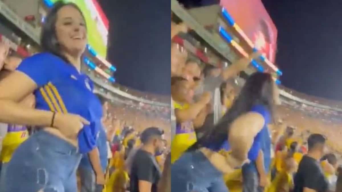 Vetaron a mujer que mostró sus senos en pleno partido